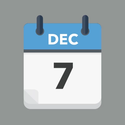 Calendar icon showing 7th December